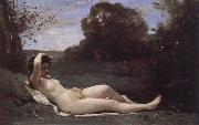 Corot Camille Nymph Reclined Spain oil painting artist